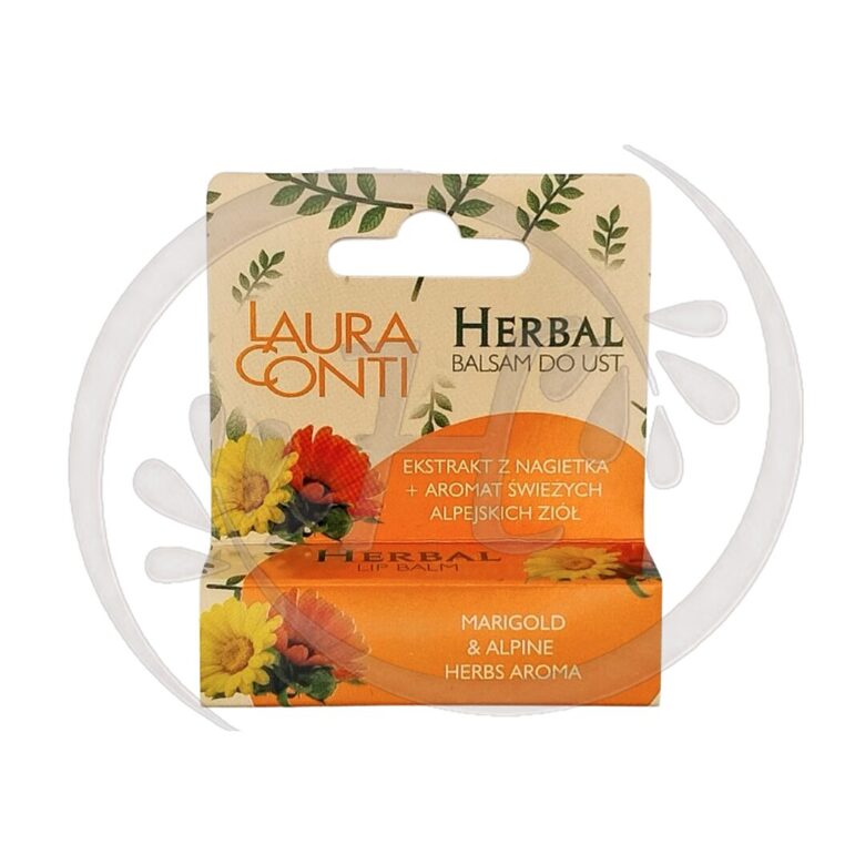 Laura Conti Lip Balm with Calendula Oil & Alpine Herbs, 4.8 g