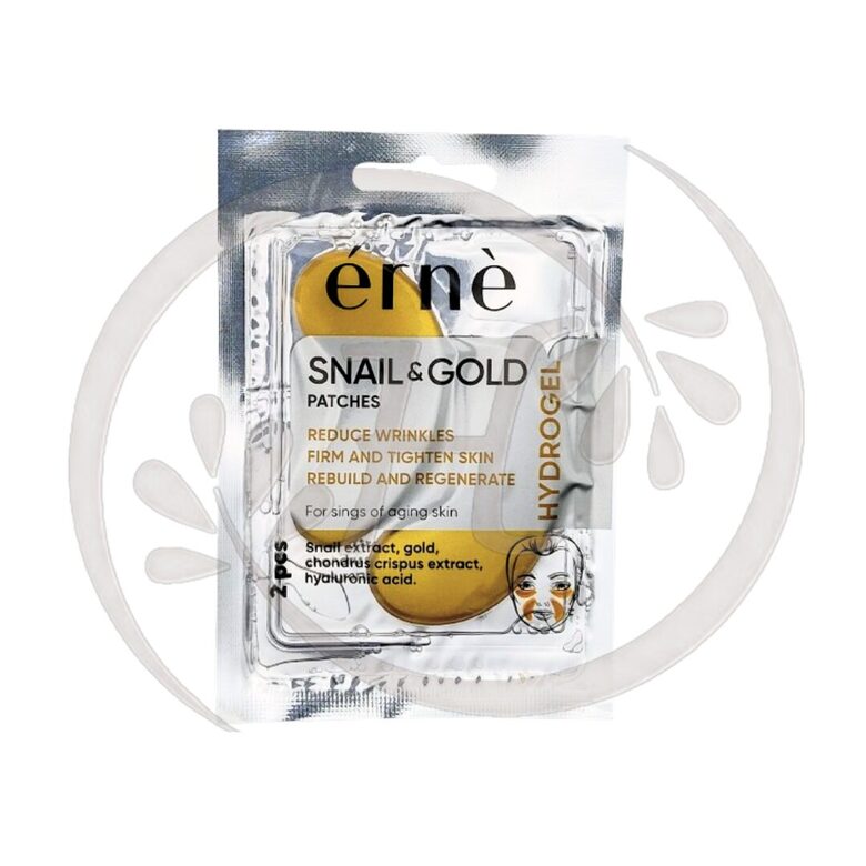 Erne Hydrogel Eye Patches with Snail Extract & Gold, 2 pcs