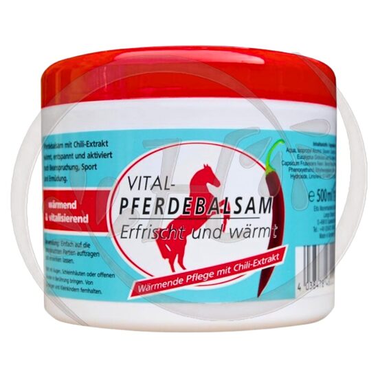 Bio-Vital® Zirgu balzams sildošs ar čili, 500ml