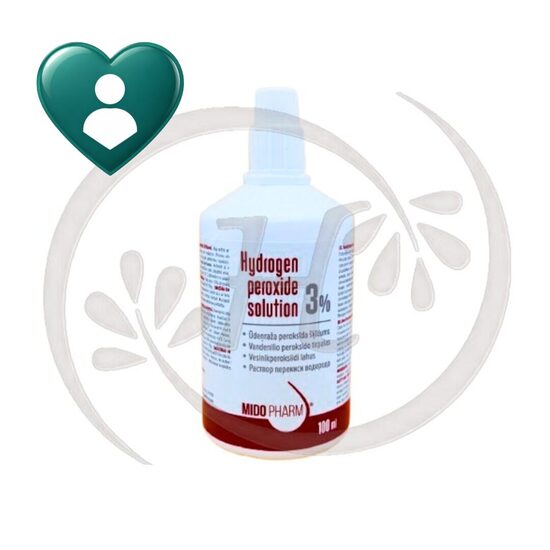MidoPharm Ūdeņraža peroksīda šķīdums 3%, 100ml