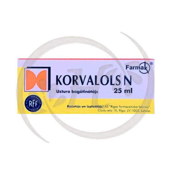 Korvalols N pilieni, 25 ml