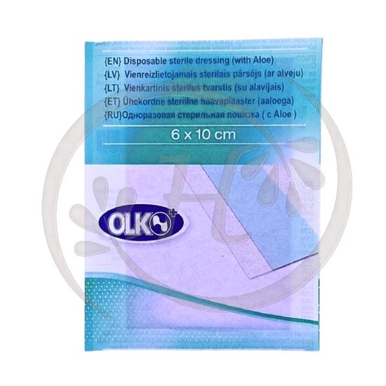 Olko plāksteris antibakteriāls 6 x 10 cm