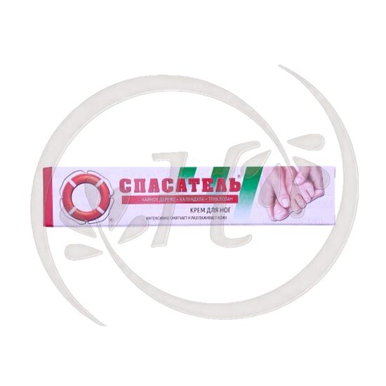 Spasatelnij Krug Pēdu krēms ar tējas koka eļļu, kliņģerīti un triklozānu, 50g