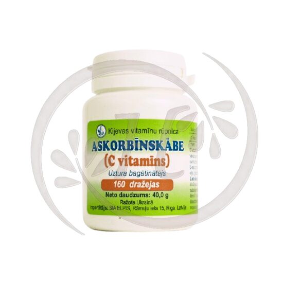 Askorbīnskābe (C vitamīns)