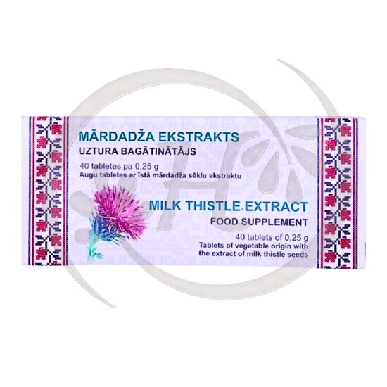 Milk Thistle extract 0.25g tab. N40